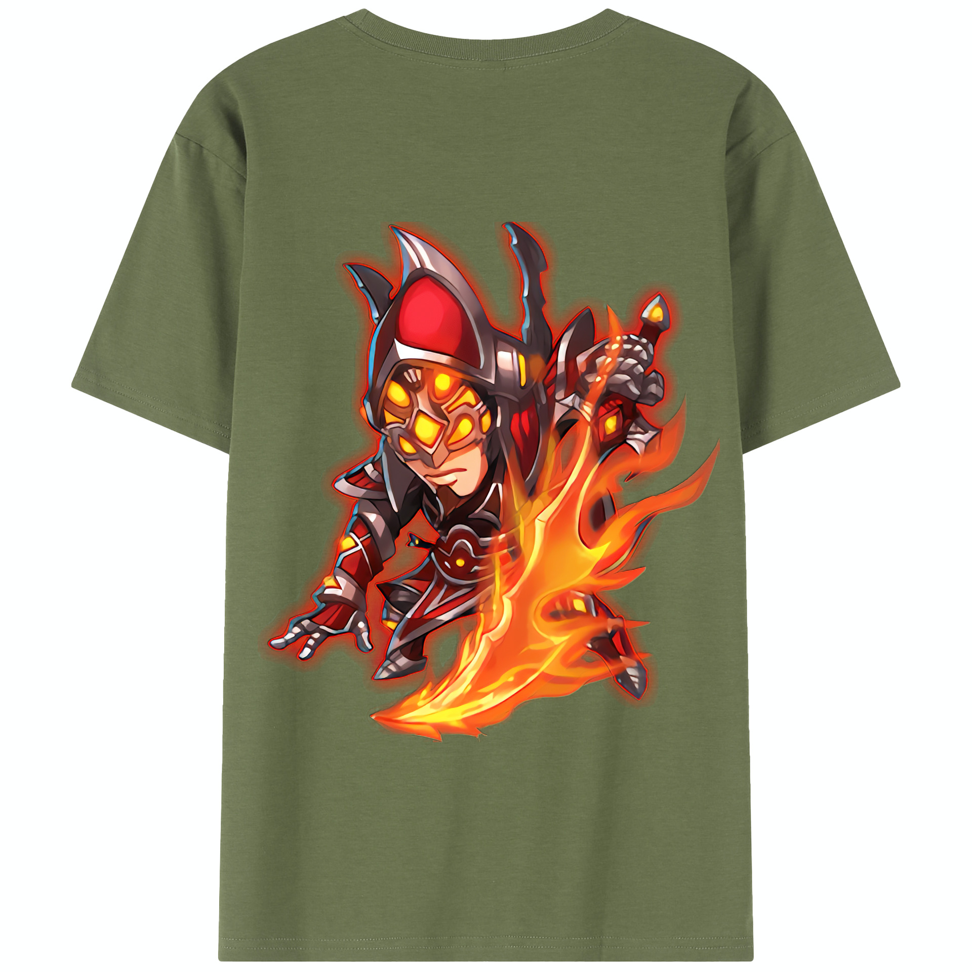 リーグ・オブ・レジェンド League of Legends LOL 綿100％半袖Tシャツ（背面プリント）